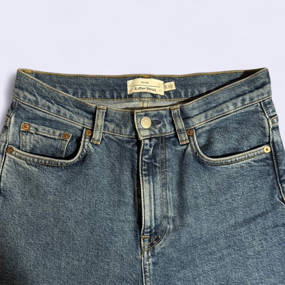 & Other Stories Mid Blue Straight Leg Jeans